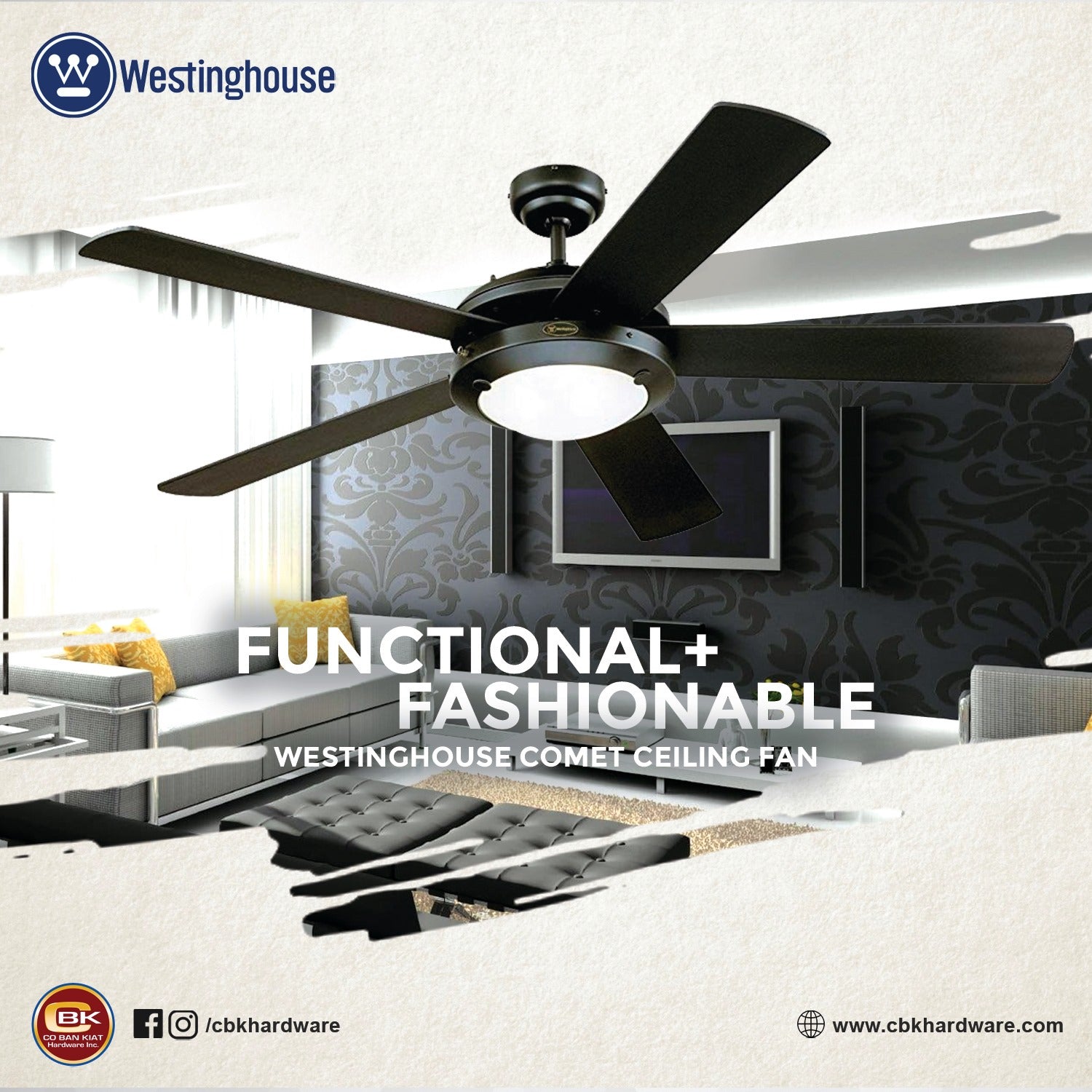 westinghouse comet matte black