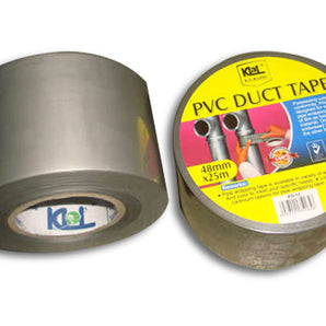 DUCT TAPE PVC WRAPPING 48MM X 25M SILVER