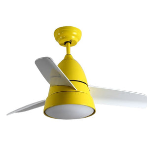 CEILING FAN ANORE with LIGHT 3-BLD 36" YELLOW