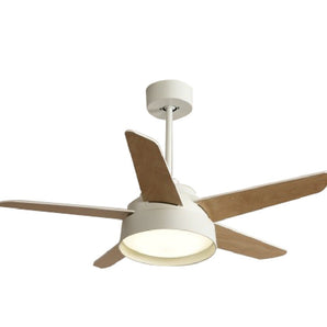 CEILING FAN AMAIA with LIGHT 5-BLD 52" RUBBED WHITE