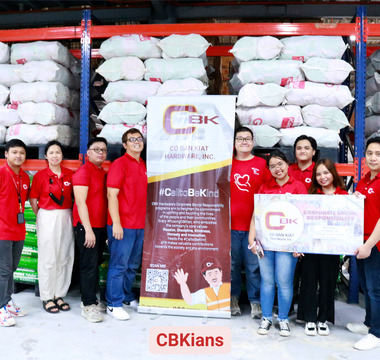 CBKians Lead with Climate Action: Volunteering at GMA Kapuso Warehouse