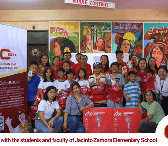 Empowering Young Minds: CBK Hardware’s Support for Quality Education at Jacinto Zamora Elementary School