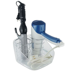 FLAT IRON HOLDER RAIN 8.5X7.5 CLEAR