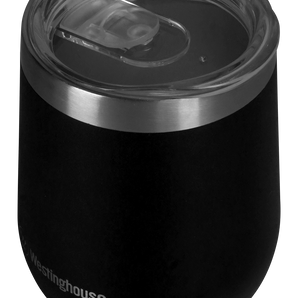 STAINLESS STEEL VACUUM INSULATED TUMBLER 12OZ BLACK