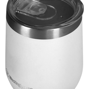 STAINLESS STEEL VACUUM INSULATED TUMBLER 12OZ WHITE