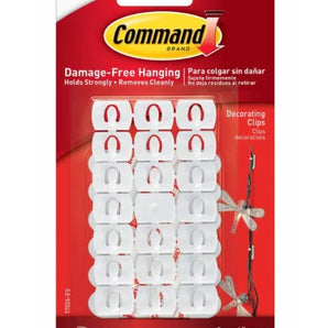 COMMAND DECOR CLIPS 22PC 24 STR