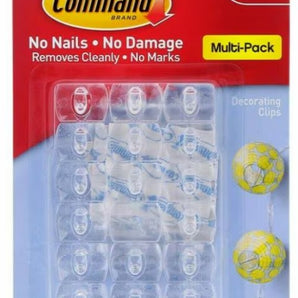 COMMAND DECOR CLR CLIPS 20PC 24 STR