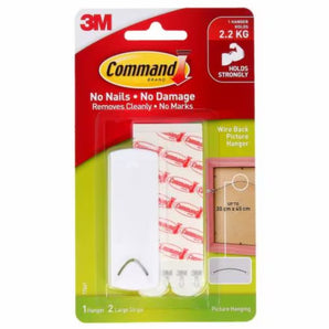 COMMAND WIREBK PIC HANGER 1PC 2 STR