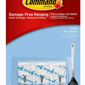 COMMAND CLR WIRE HOOKS S 3PC 4 STR