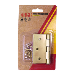 HINGE LOOSE PIN 3.5X3.5X2MM STL SATIN BRASS