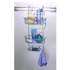 SHOWER CADDY ADJUSTABLE 2-LYR 11.5" X 23" CHR