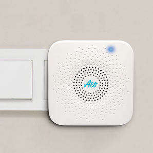 WIRELESS SQUARE PLUG-IN DOORBELL WITH KINETIC BELL PUSH