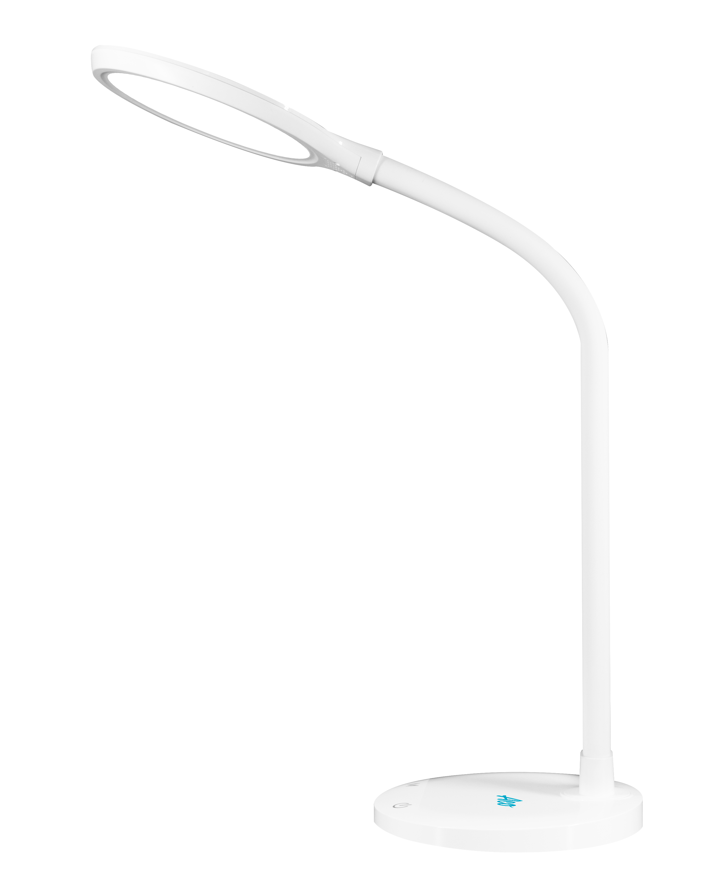 ROUND LED DESK LAMP WHITE - CBK Hardware