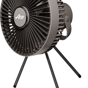 RECHARGEABLE TRIPOD MINI TABLE FAN 9" 10000mAh DARK GRAY