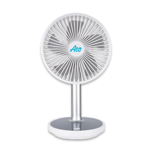 TABLE FAN ADJUSTABLE with LED LIGHT 2000MAH