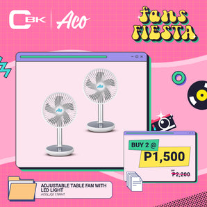 TABLE FAN ADJUSTABLE with LED LIGHT 2000MAH (BUY 2 @ P1,500.00)