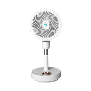 RECHARGEABLE RETRACTABLE CIRCULATING FLOOR FAN 10000mAh WHITE