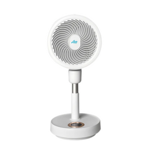 RECHARGEABLE RETRACTABLE CIRCULATING FLOOR FAN 10000mAh WHITE