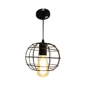 METAL WIRE GLOBE PENDANT LIGHT