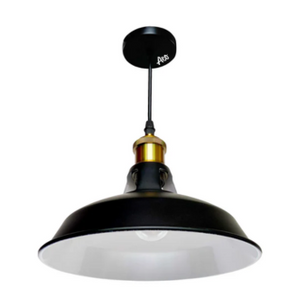 IRON FLAT-SPHERE PENDANT LIGHT