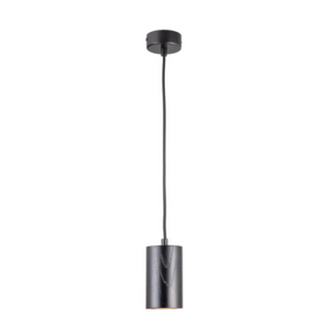 ASHWOOD SLEEK BLACK CYLINDRICAL PENDANT LIGHT 5W