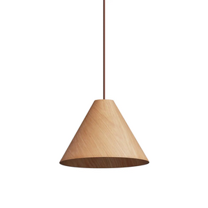 OAKWOOD CONE PENDANT LIGHT BEECH 40W