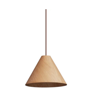 OAKWOOD CONE PENDANT LIGHT BEECH 40W