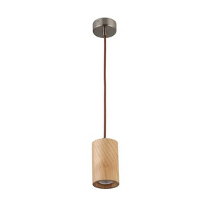 ASHWOOD CYLINDRICAL PENDANT LIGHT BEECH 5W