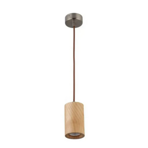 ASHWOOD CYLINDRICAL PENDANT LIGHT BEECH 5W