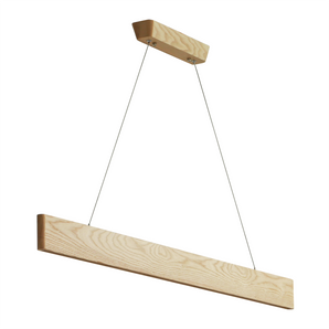 ASHWOOD LINEAR PENDANT LED LIGHT BEECH 18W