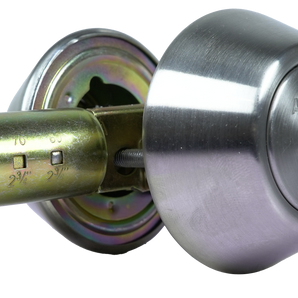 DEADBOLT DOUBLE CYLINDER SATIN STAINLESS