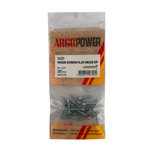 WOOD SCREW PH CSK #6 3/4" 20PC ZP