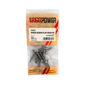 WOOD SCREW PH CSK #6 1" 20PC ZP