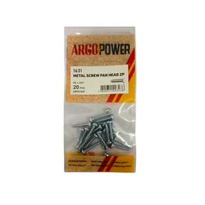 METAL SCREW PH PAN HEAD ST #6 3/4" 20PC