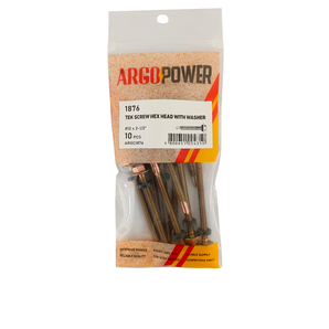 TEK SCREW HH SEALED SDS #12 2-1/2" 10PC