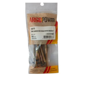 TEK SCREW HH SEALED SDS #12 3" 10PC YZ