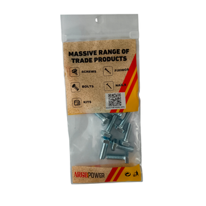 HEX CAP SCREW BOLT 1/4" X 3/4" 10PC ZP