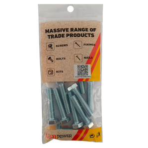 HEX CAP SCREW BOLT 5/16" X 1-1/2" 10PC Z