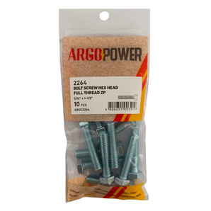 HEX CAP SCREW BOLT 5/16" X 1-1/2" 10PC Z