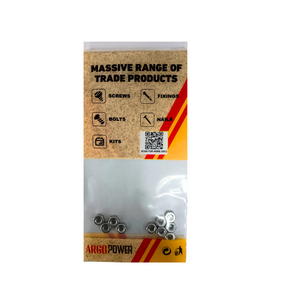 HEX NUT 5/32" 10PC STAINLESS STEEL