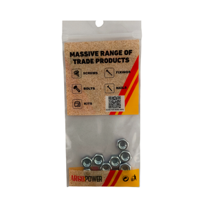 HEX NUT 1/4" 10PC ZP