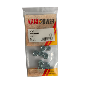 HEX NUT 5/16" 10PC ZP