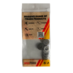 FLAT WASHER 1/4" 10PC SS