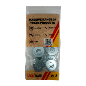 FLAT WASHER 3/8" 10PC ZP