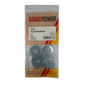 FLAT WASHER 3/8" 10PC ZP