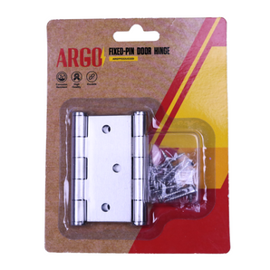 HINGE FIXED PIN 3X3X2MM BRUSH NICKEL