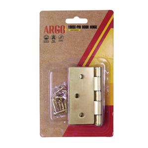 HINGE LOOSE PIN 3X3X2MM STL SATIN BRASS