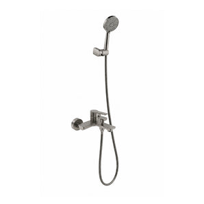 FINN HOT AND COLD BATH AND SHOWER FAUCET WITH SHOWER KIT GUNMETAL