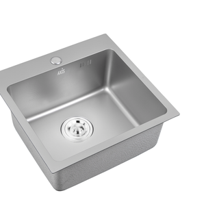 SINGLE BOWL NANO KITCHEN SINK WITH DRAINER 45X44X20CM