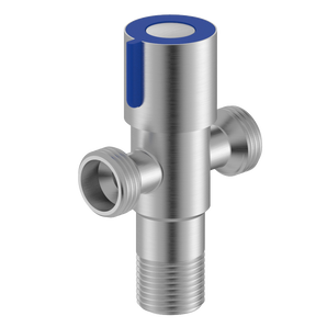 2-WAY ANGLE VALVE M1/2" X M1/2" BLUE STAINLESS STEEL